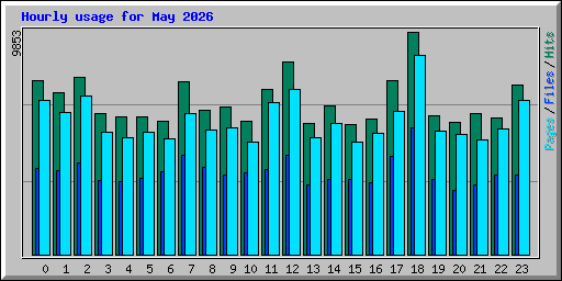 Hourly usage for May 2026