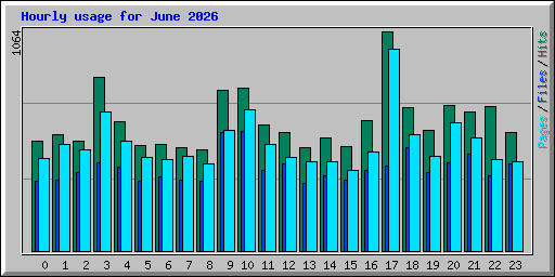 Hourly usage for June 2026