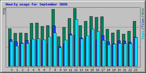 Hourly usage for September 2026